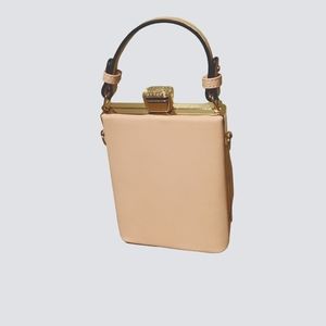 Pale salmon bag with detachable strap